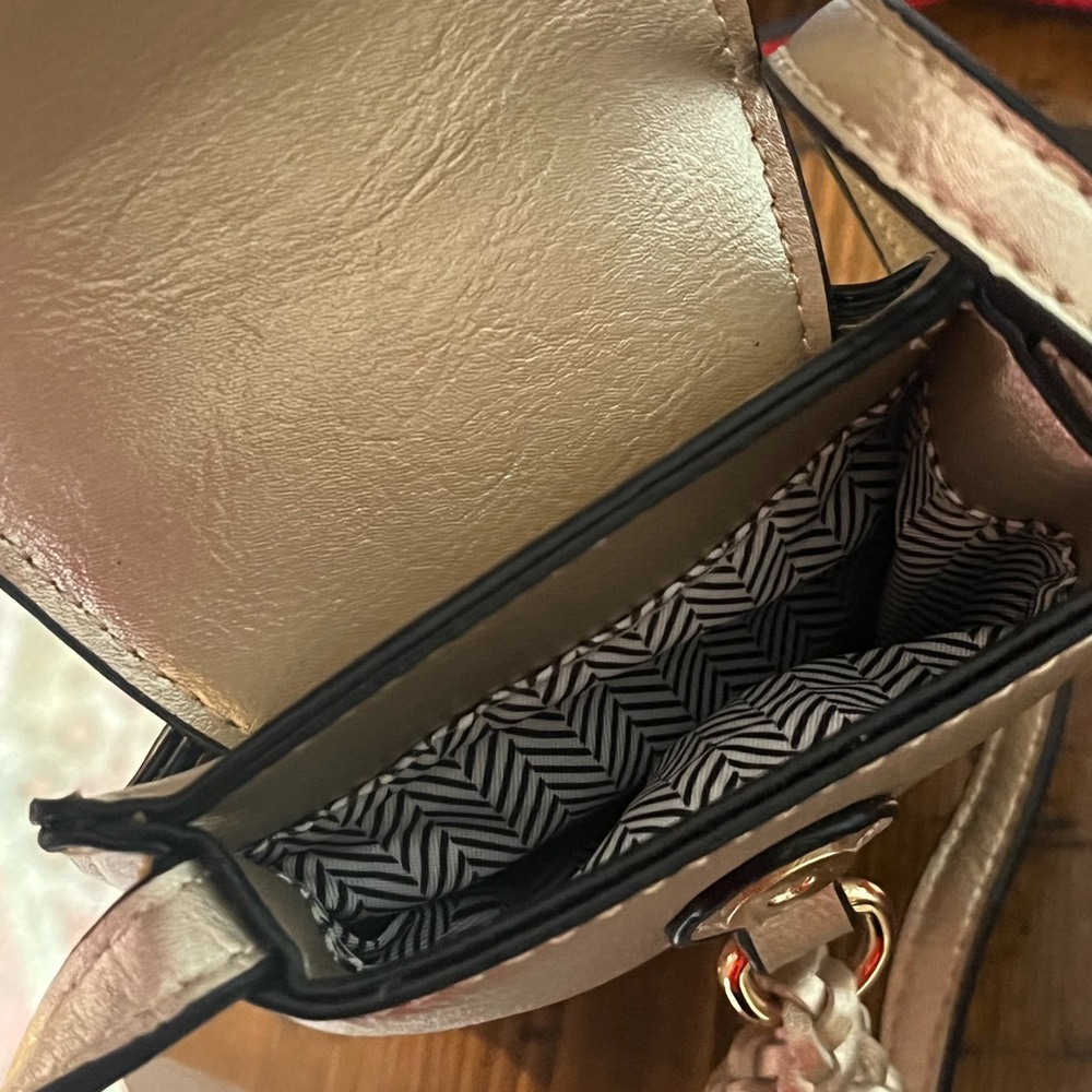 HAND PAINTED Original small Crossbody bag with Tassels!!! - Picture 7 of 8